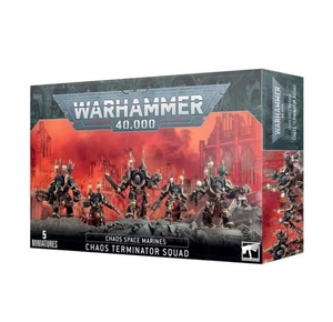 40K Chaos Terminator Squad Nuevo de Lote Antiguo Sin Caja - Imagen 1 de 1