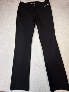 Daily Sports Pants Womens Black Golf Zip Pockets Size 12 - Picture 1 of 6