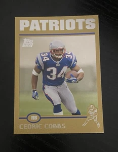 2004 Topps - Cedric Cobbs #365 Gold/499 (RC) Patriots - Imagen 1 de 2