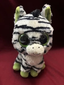 Ty Beanie Boos - ZICKZACK Zebra Plüsch mit Glitzeraugen 2011 6 Zoll EUC schneller Versand - Bild 1 von 2