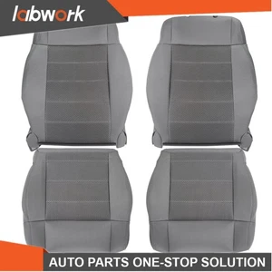 Labwork Driver Passenger Back Bottom Seat Covers For Jeep Wrangler 2007-2012 - Picture 1 of 15