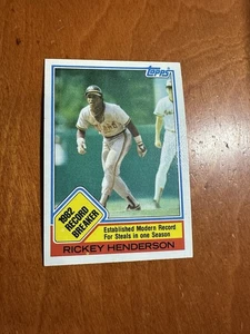 1983 Topps - Record Breaker Rickey Henderson #2 - Bild 1 von 2