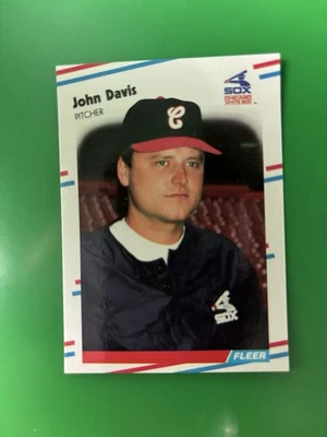 1988 Fleer Glossy John Davis Chicago White Sox #U 15 - Image 1 of 2