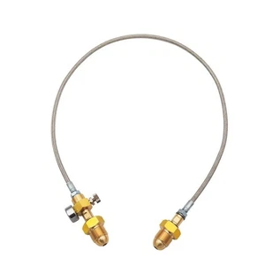 Hassle Transfer Adaptor Hose for BS 341 No 3 (UK) Argon Cylinders - Photo 1/12