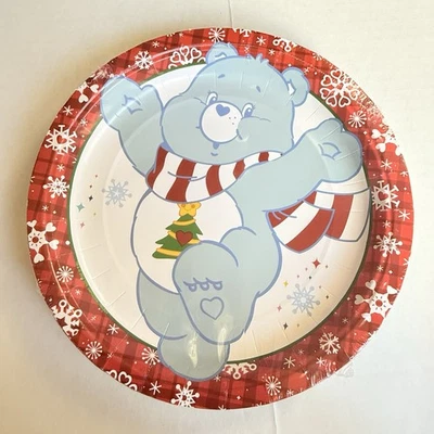 Care Bears Christmas Holiday Party Supplies 9 Inch Paper Plates - 20 Count - Image 1 of 2