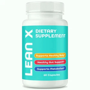 Lean X Fat Burner Pills - Weight Loss Formula for Advanced Energy 60ct Pack of 1 - Picture 1 of 3