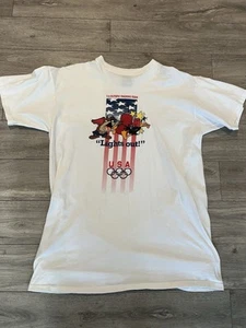 Loony Tunes U.S. Training Team The Olympics White Light Out Unisex Oversized - Bild 1 von 5
