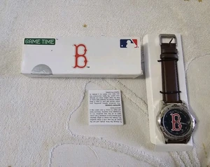 MLB Boston Red Sox Mens Game Time Logo Watch NIB  - Picture 1 of 10