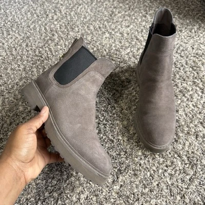 Женские сапоги Cole Haan Greenwich водонепроницаемые 6,5 B замшевые коричневые Chelsea - Изображение 1 из 4