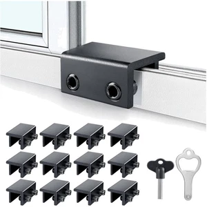 12 Pack Adjustable Sliding Window Locks for Optimal Child Safety and Security - Picture 1 of 11