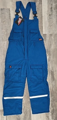 NWT - Red Wing Flame Resistant Insulated Blue Bibs Overalls Sz L-R - Image 1 of 4