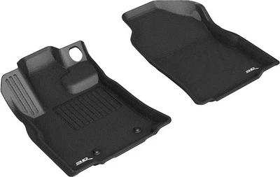 Floor Mats Front Row Custom Fit Liners Kagu Black for 2019-2025 Subaru Ascent - Image 1 of 4