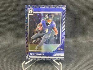 2024 Donruss Optic ZAY FLOWERS Blue Stars Emoji Prizm #15 Ravens - Bild 1 von 2