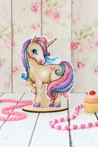 Magic Unicorn P-317 / SR-317 Plastic Canvas MP Studia Counted Cross Stitch Kit