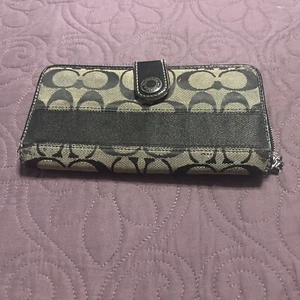 COACH Long Wallet Canvas BLU Total Pattern Women's 41716 - Picture 1 of 7