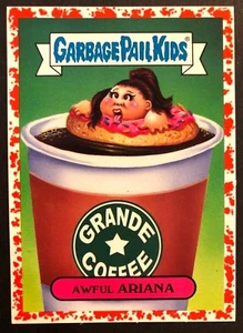 Garbage Pail Kids Serie 2 Bandas de Batalla 2017 #18a Horrible Ariana Pop Rojo 12/75 - Imagen 1 de 1