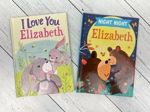 "Night Night Elizabeth" And “I Love You Elizabeth”  Hardcover Children's Book - Picture 1 of 1