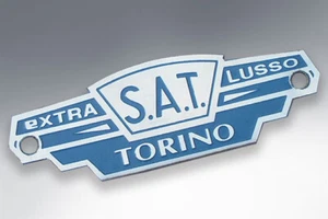 LAMBRETTA SITZABZEICHEN S A T T T TORINO in BLAU KOSTENLOSER VERSAND - Bild 1 von 1