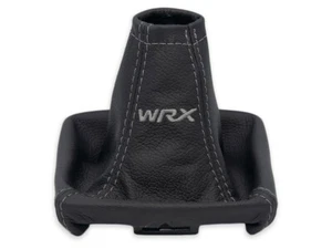 FOR SUBARU IMPREZA 3 GH 08-14 GEAR SHIFT BOOT GAITER LEATHER EMBROIDERY WRX GRAY - Picture 1 of 5