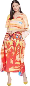 plus Size Kaftan for Women Polyester Summer Caftan Swimwear Cover Ups Maxi Beach - Picture 1 of 12