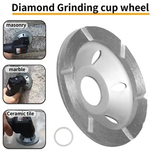 Rueda de taza de molienda de segmento de diamante de 80 mm y 3" para disco de corte hormigón granito piedra - Imagen 1 de 7