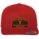 Offiziell Lizenziert Yellowstone Premium Snapback Kappe (Rot)