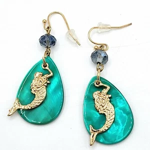 Mermaid Layered Dangling Earrings Costume Jewelry - Picture 1 of 4