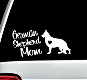 Calcomanía Pastor Alemán Mamá para Ventana de Coche Laptop Regalos para Mascotas Accesorios BG337 - Imagen 1 de 4