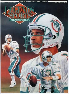 1992 Legends Sports Memorabilia Magazine Cover - Dan Marino Miami Dolphins - Picture 1 of 1