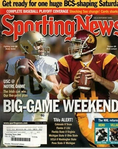 Sporting News Magazine October 21 2005 Matt Leinart USC Brady Quinn Notre Dame - Picture 1 of 2