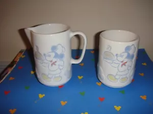 Disney Parks Ceramic Chef Mickey Mouse Cream & Sugar - Picture 1 of 17