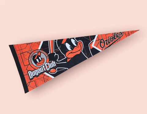 Junior Orioles Dugout Club Baltimore Orioles Pennant Wincraft 2007 *Rare* Cover