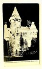 Hamburg New Jersey Nj Ginger Bread Castle Night View Vintage Postcard