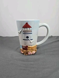 Burton & Burton Beach Lighthouse taza de té café taza faro 3D casa de playa - Imagen 1 de 9