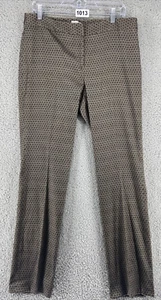 Tahari Trouser Pants sz 10 Arthur S Levine Kenneth Taupe Beige Black Officewear - Picture 1 of 12