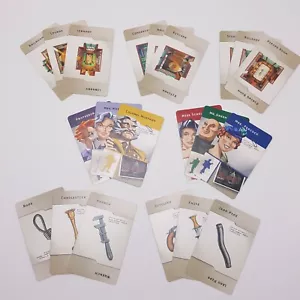 Clue Replacement Cards 2002 Weapons Crime Scene Suspects Full Set 0045 - Picture 1 of 6
