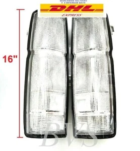 CLEAR TAIL REAR LIGHT HOUSING US Model Pair For 86-96 Nissan D21 Frontier BDI925 - Picture 1 of 11