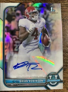 Bowman University Brian Robinson 2022 1st Bowman cromo plata comandantes automáticos🔥 - Imagen 1 de 4