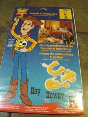 TOY STORY ~ STENCIL AND STAMP SET ~ INCLUDES STENCIL & (3) STAMPS ~ NIP - Image 1 of 3