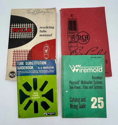 Лот из 4 винтажных руководств по проводке для труб RCA середины 1930-1970-х годов - Изображение 1 из 4