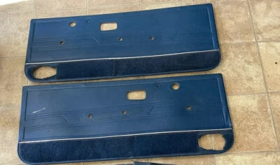 VW MK1 84-93 Jetta Rabbit Front Card Panels Navy Blue MK184-93 OEM - Image 1 of 4