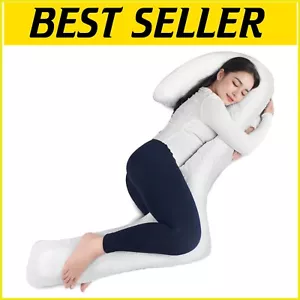 Ergonomic 3-Shaped Body Pillow with Removable Cover - Perfect for All Sleepers - Picture 1 of 8