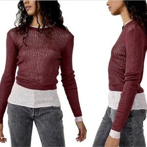 Free People H20 Crew Pullover Size M - Picture 1 of 3
