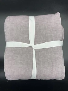 POTTERY BARN BELGIAN FLAX LINEN KING / CAL KING DUVET W/ 2 KING SHAMS NWT LAVEND - Picture 1 of 4
