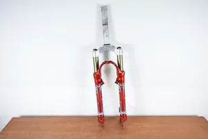 Red Marzocchi Bomber 2002 Suspension Fork Vintage Mountain Shock 190mm 26er - Picture 1 of 10