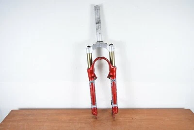 Red Marzocchi Bomber 2002 Suspension Fork Vintage Mountain Shock 190mm 26er - Image 1 of 4