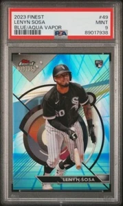 2023 Topps Finest Blue/Aqua Vapor #49 Lenyn Sosa Chicago White Sox RC /250 PSA 9 - Picture 1 of 2