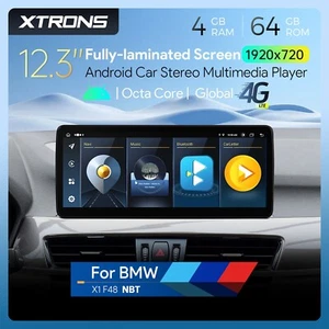 XTRONS QLB22NB12X1N AUTORADIO GPS BMW X1 F48 NBT Android 13 WIFI 4G Carplay 12.3 - Zdjęcie 1 z 17