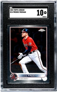 2022 Topps Chrome Freddie Freeman #14 SGC 10 - Picture 1 of 2
