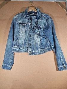 Chaqueta vaquera pared flor botón delantero azul talla XL - Imagen 1 de 7